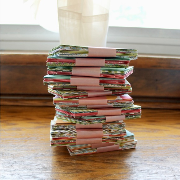 50-pack of multi-pattern handmade envelopes • 3”x4” • includes 1 card/ea - Picture 4 of 8